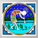 Poster: Kokopelli Under the Stars