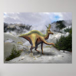 Poster ~ Lambeosarus Near Steam Vent posters