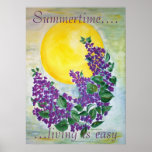 Poster Lilac in Midsummer sun