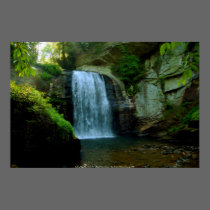 Poster Looking Glass Falls - Brevard NC - (P... posters