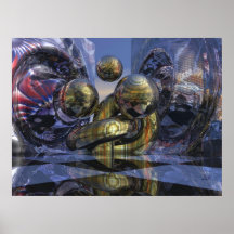 Poster "magia de oro " de la fantasía