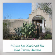 Poster- Mission San Xavier del Bac Courtyard