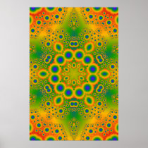 Poster: Multi-Color Fractal: Vector Artwork