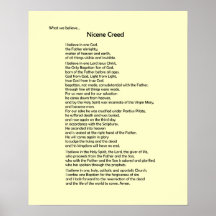 Poster-Nicene Creed~ Customizable!