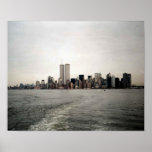 POSTER NYC~ In Memoriam ~ Twin Towers in Distance