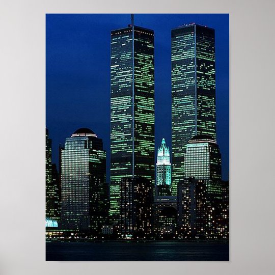 Poster Nyc World Trade Center Twin Towers Zazzle