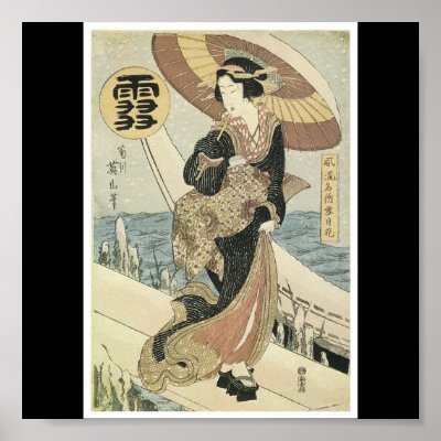 Poster of a beautiful old Japanese Painting by DDMcollections