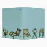 Poster of chairs in turquoise binder