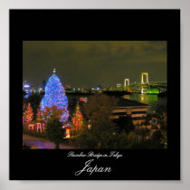 Poster of Rainbow Bridge in Tokyo, Japan