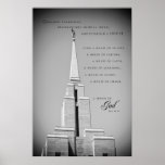 Poster - Oquirrh Mountain Utah LDS Temple 2