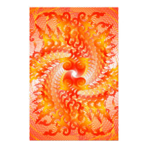 Poster: Orange Spiral Pattern: Vector Drawing posters by spiritswitchboard Poster: Orange Spiral Pattern: Vector Drawing posters