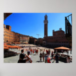 Poster: Piazza del Campo, Siena, Italy