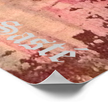 Poster pink gold