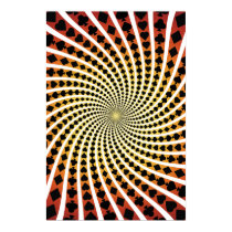 Poster: Poker Card Suits Spiral: Black Jack posters
