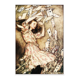 Poster/Print: Alice & the Pack of Cards print