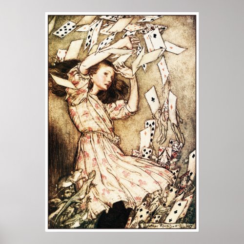 Poster/Print: Alice & the Pack of Cards print