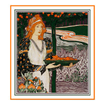 Poster Print: Art Nouveau - L.Rhead - Thanksgiving