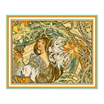 Poster/Print: Art Nouveau - Language of Flowers by VintageCabaret Poster/Print: Art Nouveau - Language of Flowers
