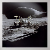 Poster/Print: Astronaut Irwin on Moon