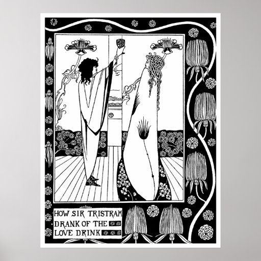 Poster/Print: Beardsley -The Love Drink