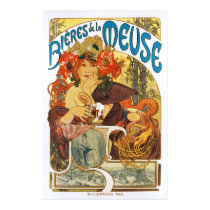 Poster/Print: Bieres de la Meuse (Version 2) by VintageCabaret Poster/Print: Bieres de la Meuse (Version 2)