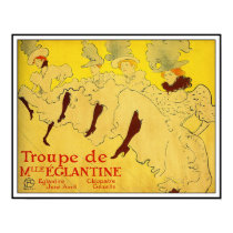 Poster/Print: Lautrec - Troupe de Mlle Eglantine