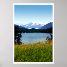 Poster/Print: Mendenhall Lake and Glacier