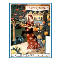 Poster/Print: Month of September - Septembre by VintageCabaret Poster/Print: Month of September - Septembre