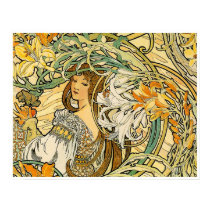 Poster/Print: Mucha - Language of Flowers by VintageCabaret Poster/Print: Mucha - Language of Flowers