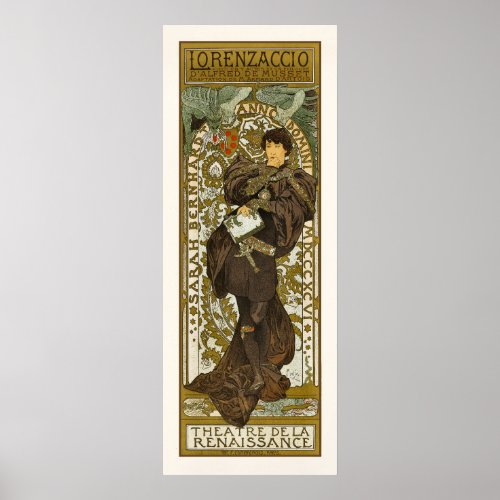 Poster/Print: Mucha - Lorenzaccio - Art Nouveau posters