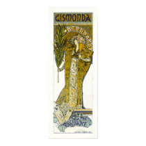 Poster/Print: Mucha - Sarah Bernhardt - Gismonda by VintageCabaret Poster/Print: Mucha - Sarah Bernhardt - Gismonda