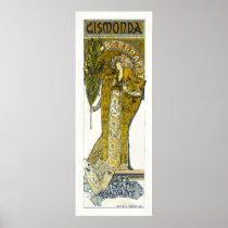 Poster/Print: Mucha - Sarah Bernhardt - Gismonda