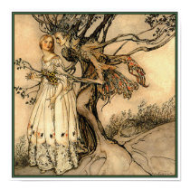 Poster/Print:  Old Woman in the Wood by Rackham