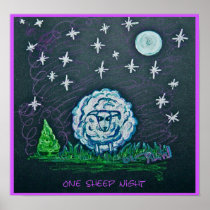 Poster Print - One Sheep Night