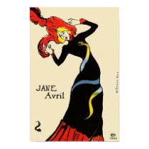 Poster/Print: Toulouse Lautrec - Jane Avril by VintageCabaret Poster/Print: Toulouse Lautrec - Jane Avril