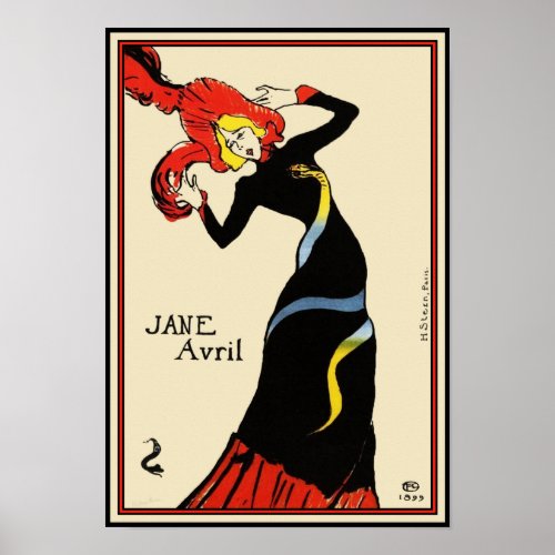 Poster/Print:  Toulouse Lautrec - Jane Avril posters