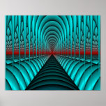 Poster Print: Tunnel With Stalagmites