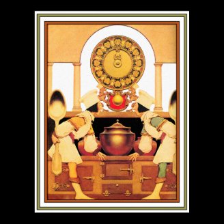 Poster/Print: Two Pastry Cooks - Maxfield Parrish