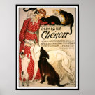postcard - This is a reproduction of the vintage art nouveau image "Clinique Cheron" created by Theophile Steinlen in 1905. This is a bright and fashionable image of a young woman surrounded by dogs and cats. postcard - This is a reproduction of the vintage art nouveau image "Clinique Cheron" created by Theophile Steinlen in 1905. This is a bright and fashionable image of a young woman surrounded by dogs and cats.