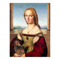 Poster/Print: Woman with the Unicorn - by Raphael