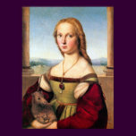 Poster/Print: Woman with the Unicorn - by Raphael