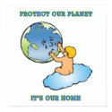 Poster:  "Protect Our Planet, It's Our Home" posters