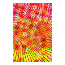 Poster: Psychedelic Color Dots & Spiral posters