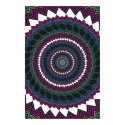 Poster: Psychedelic Spiral: Green Purple Fractal posters