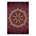 Poster: Psychedelic Spiral: Multi-Color Fractal posters