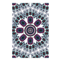 Poster: Psychedelic Spiral: Purple & Green Fractal posters
