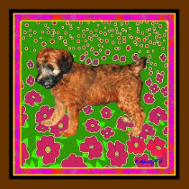 Poster: Puppy in Garden posters by wheatenterrier Poster: Puppy in Garden posters