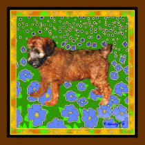 Poster: Puppy in Garden posters by wheatenterrier Poster: Puppy in Garden posters