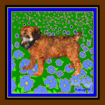 Poster: Puppy in Garden posters by wheatenterrier Poster: Puppy in Garden posters