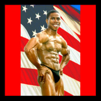 Poster, Quanne McCutchen's Mr. America abs posters
